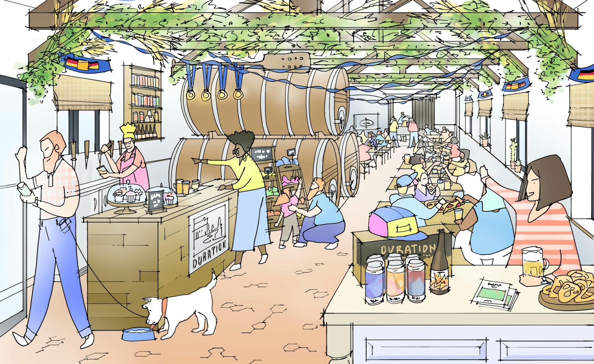 Illustration Duration Taproom