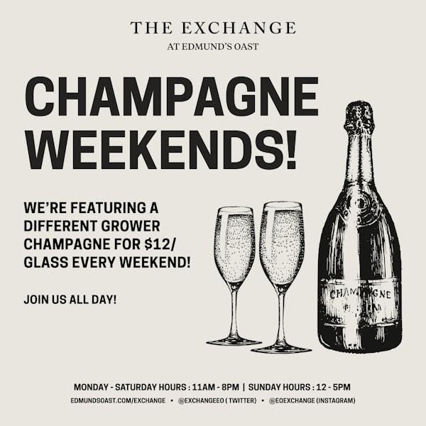 EOX Champagne Weekends!