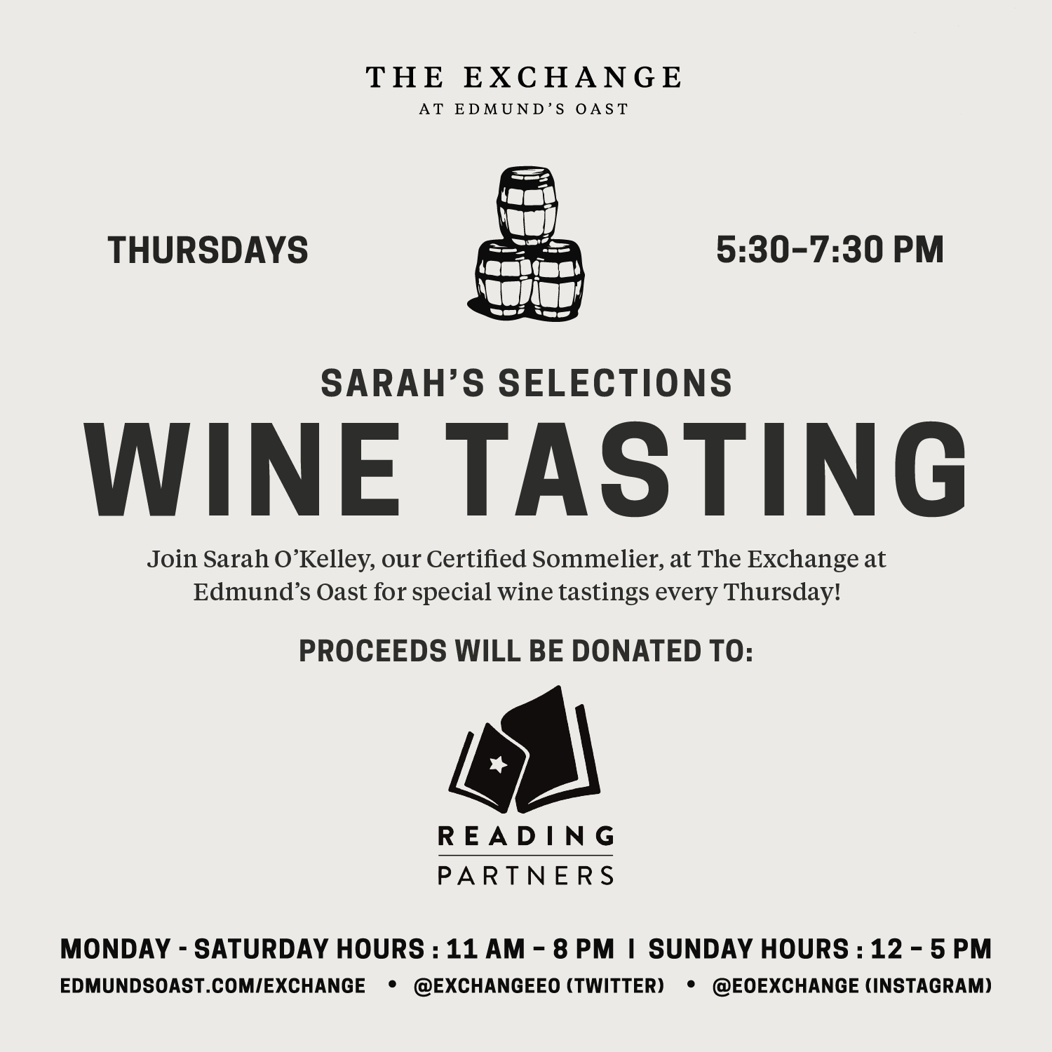 EOX Weekly Wine Tasting