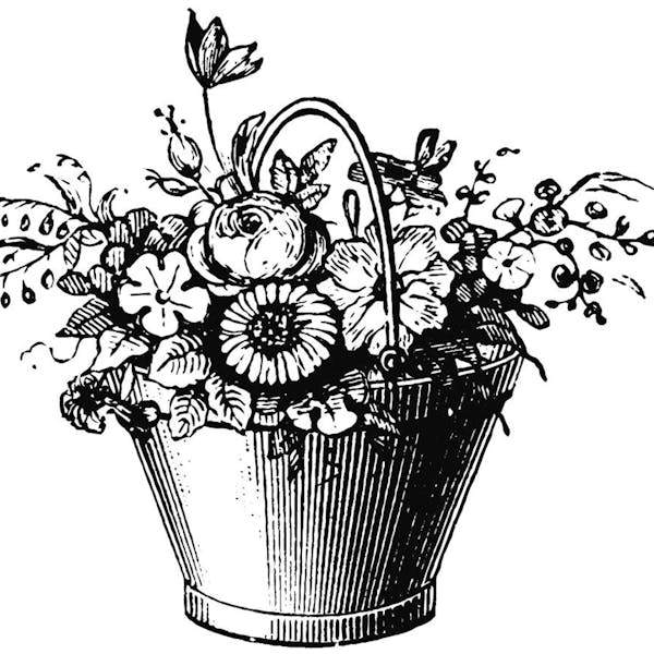 Graphic for Bucket of Flowers