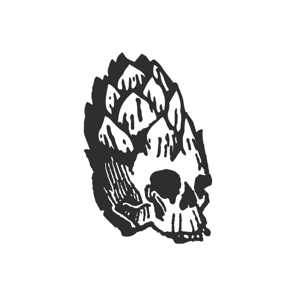 Hop Skull icon drawing