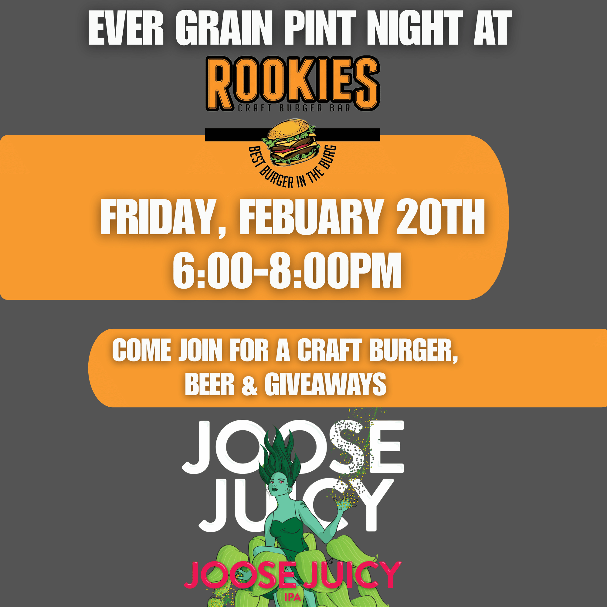 Rookies Pint Night 2.20 (8 x 8 in)