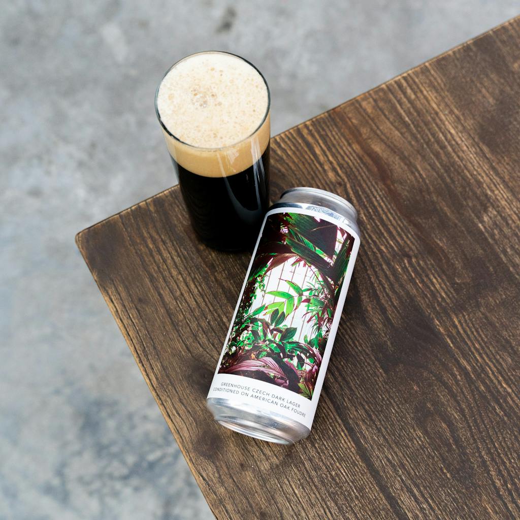 GREENHOUSE CZECH DARK LAGER CONDITIONED ON AMERICAN OAK FOUDRE