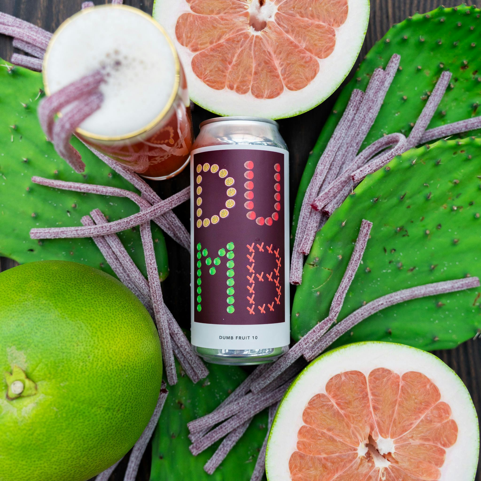 DUMB FRUIT 10 PASSION FRUIT, PRICKLY PEAR, POMELO, SOUR POWER PASSION