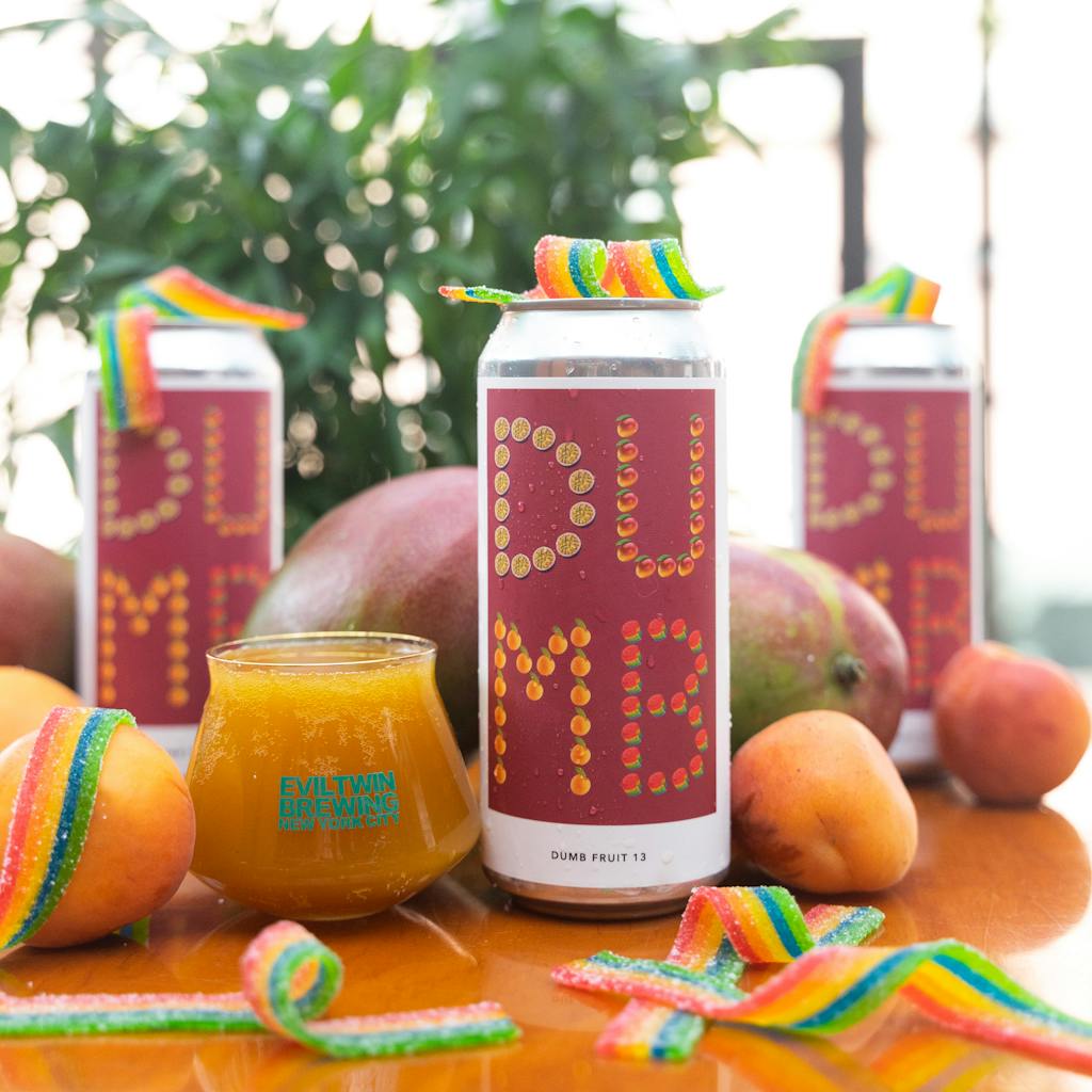 DUMB FRUIT 13 – PASSION FRUIT, MANGO, APRICOT, RAINBOW SOUR STRIPS