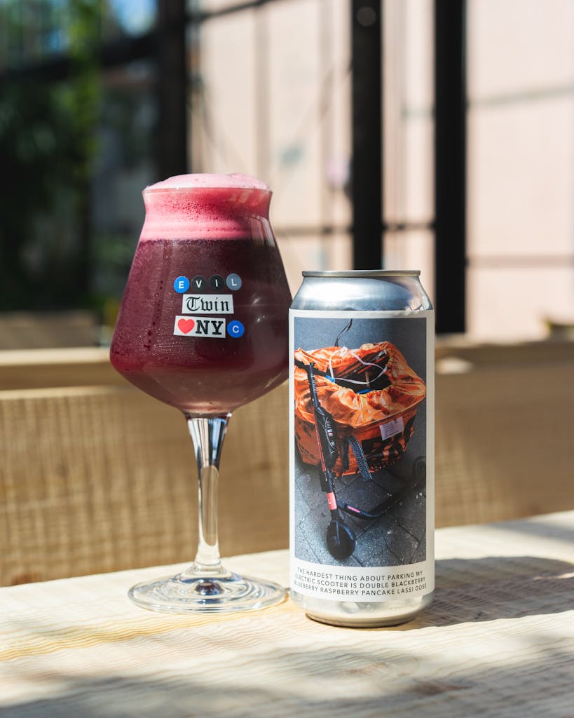 THE HARDEST THING ABOUT PARKING MY ELECTRIC SCOOTER IS DOUBLE BLACKBERRY BLUEBERRY RASPBERRY PANCAKE LASSI GOSE