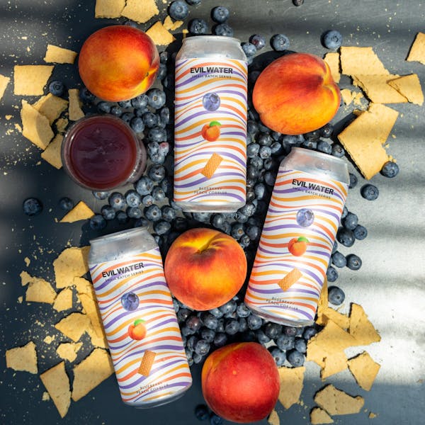 Image or graphic for EVIL WATER SMALL BATCH SERIES – BLUEBERRY PEACH COBBLER