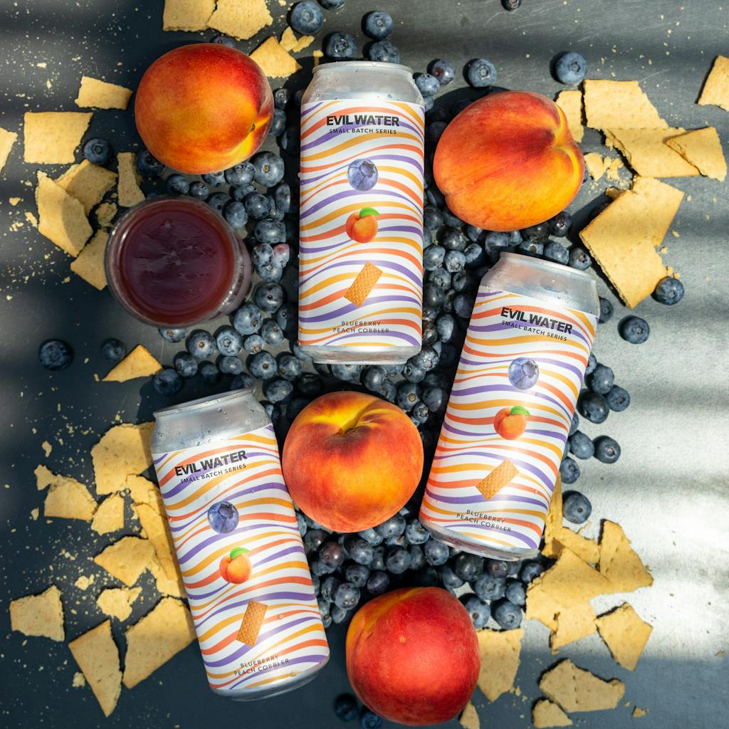 EVIL WATER SMALL BATCH SERIES – BLUEBERRY PEACH COBBLER