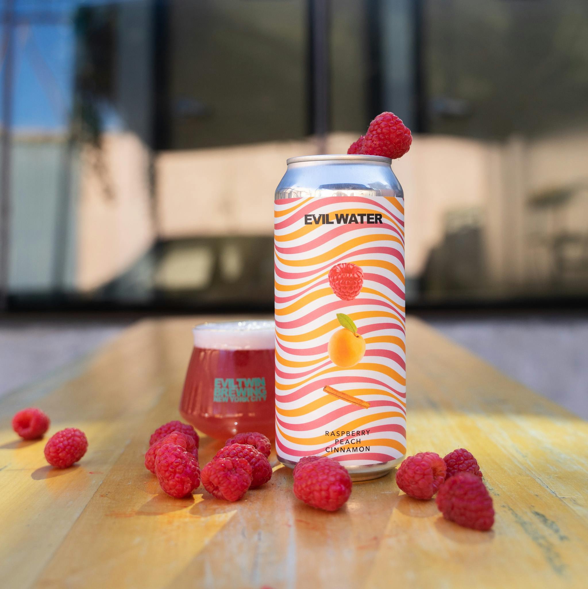 EVIL WATER - RASPBERRY, PEACH, CINNAMON | Evil Twin Brewing NYC