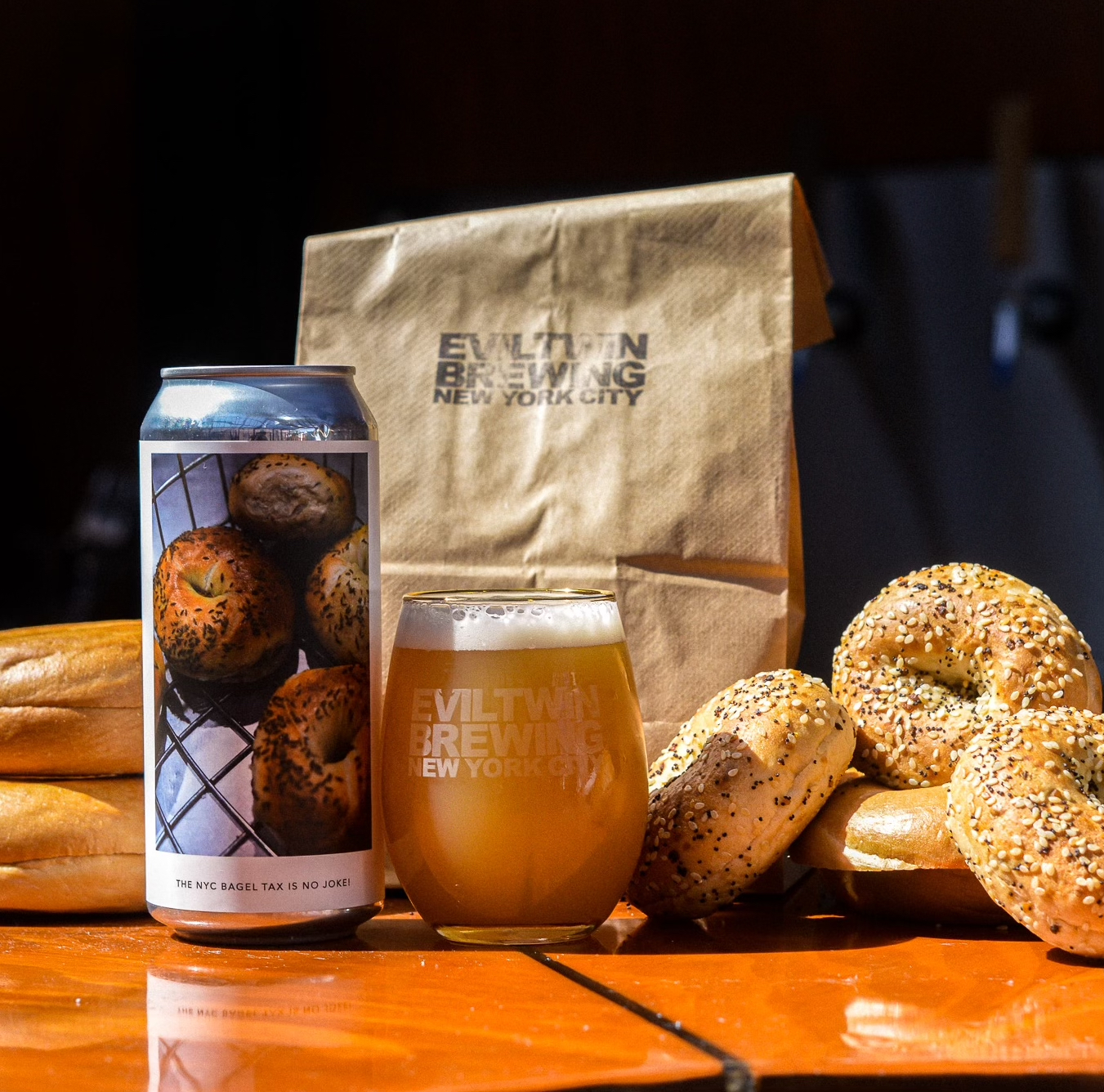 THE NYC BAGEL TAX IS NO JOKE! Evil Twin Brewing NYC