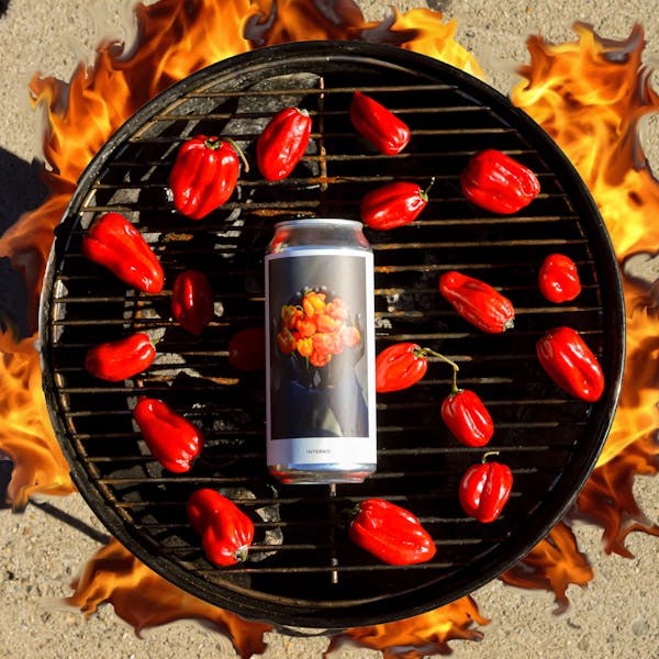inferno2 inferno beer, hot peppers and fire