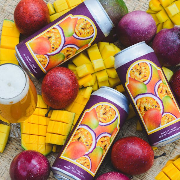 mango and passionfruit with beer