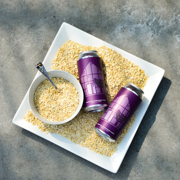 oatlag oats and beer cans in oats