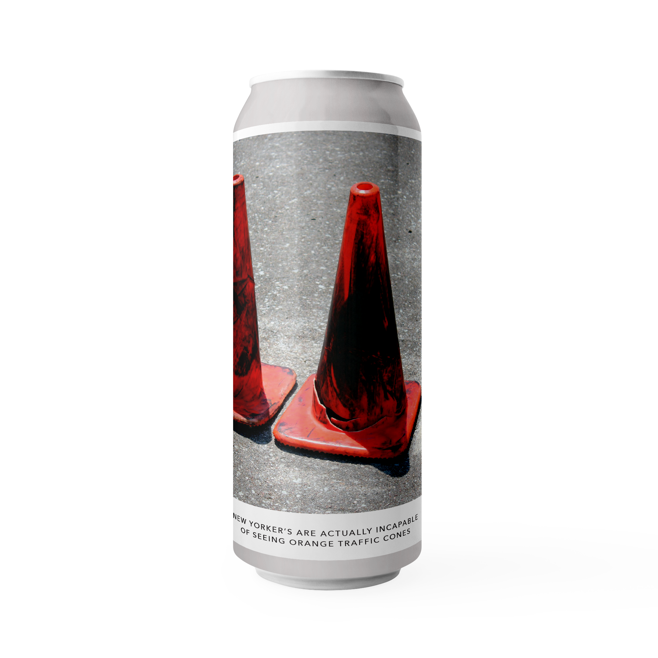 NEW YORKERS ARE ACTUALLY INCAPABLE OF SEEING ORANGE TRAFFIC CONES