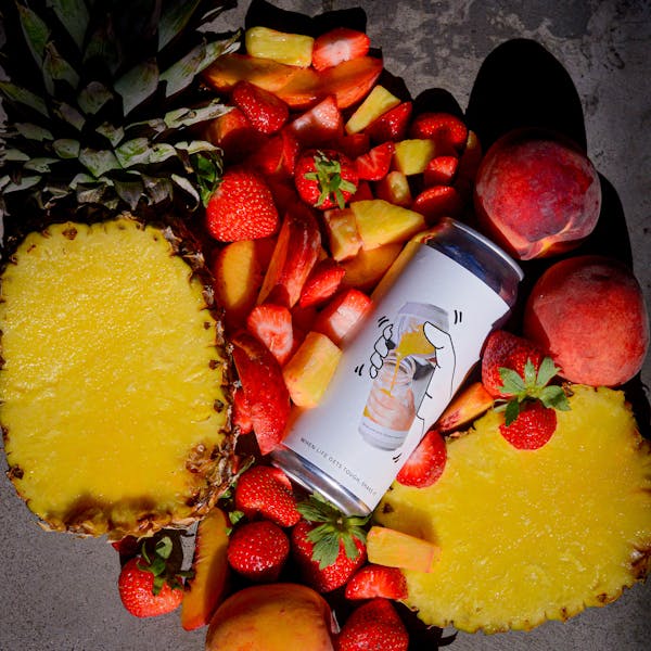 shake it beer, pineapple, peaches strawberry and beer