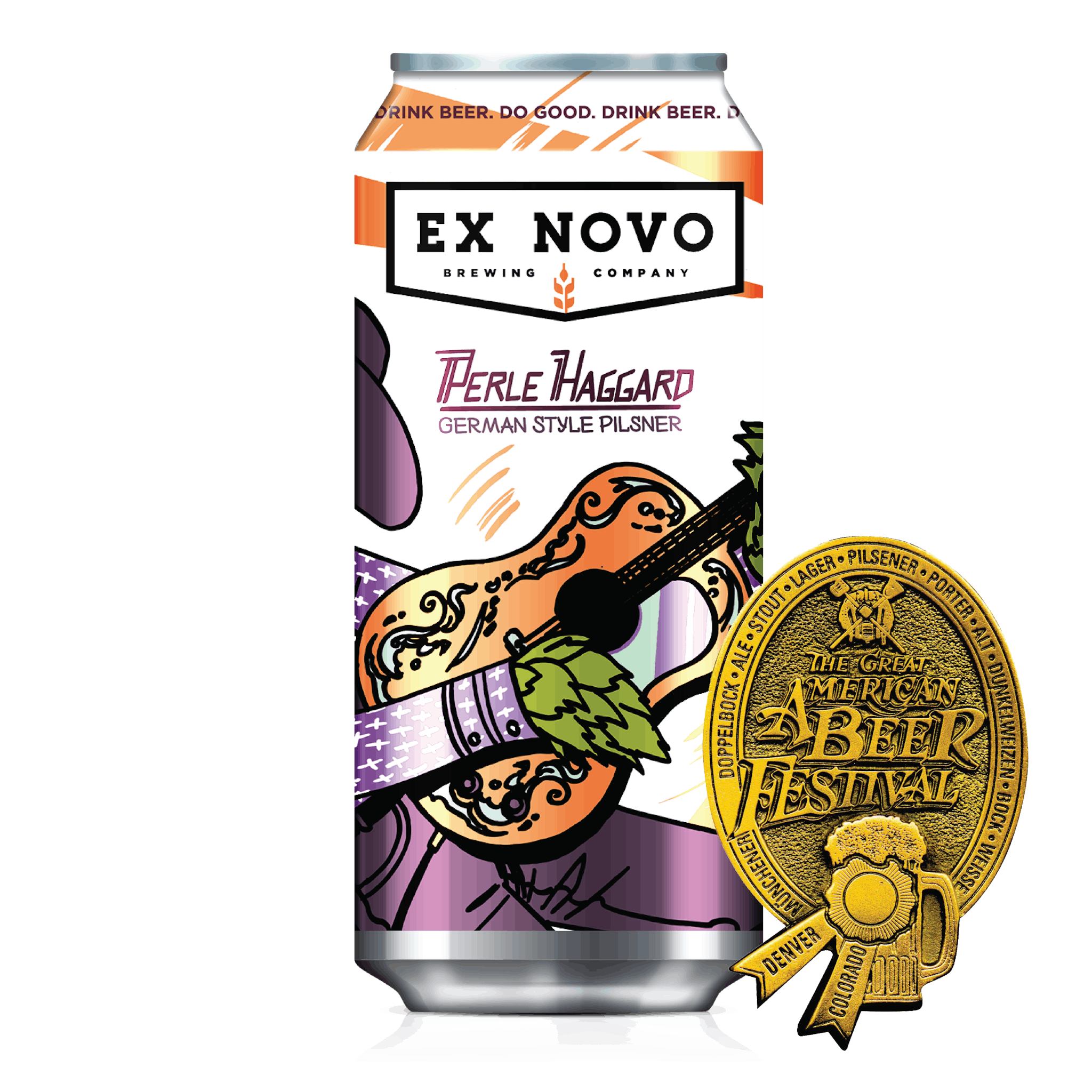 Ex Novo Brewing Can rendering - Perle Haggard