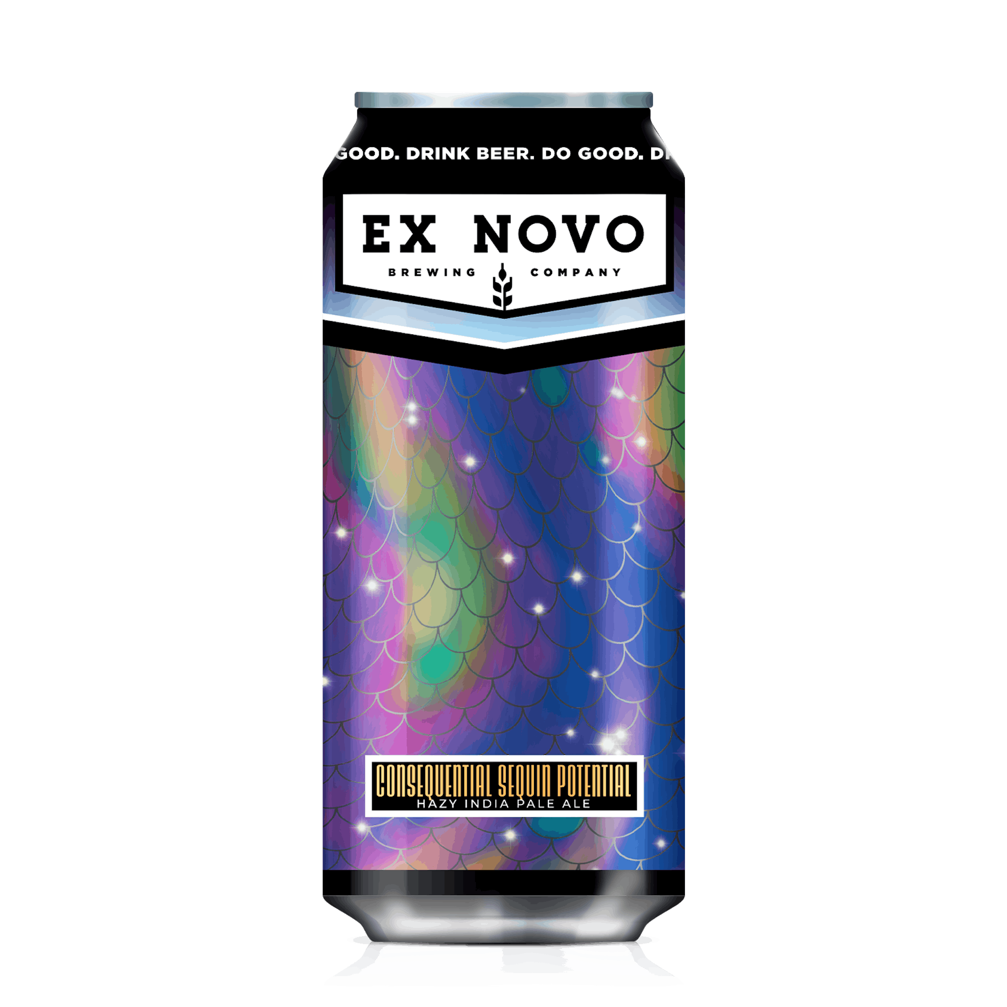 CSP Consequential Sequin Potential Beer Can