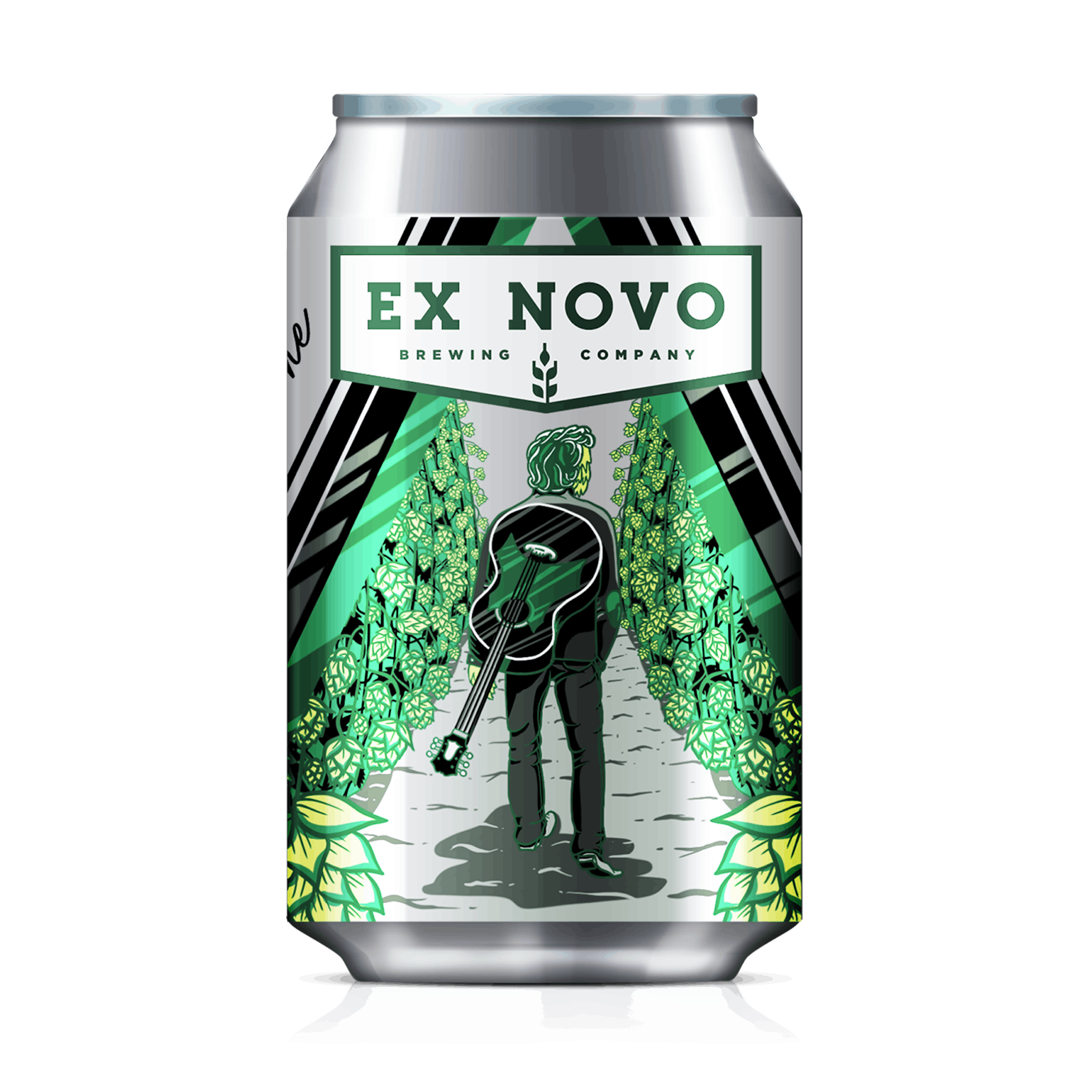 Ex Novo Brewing can rendering - walk the bine