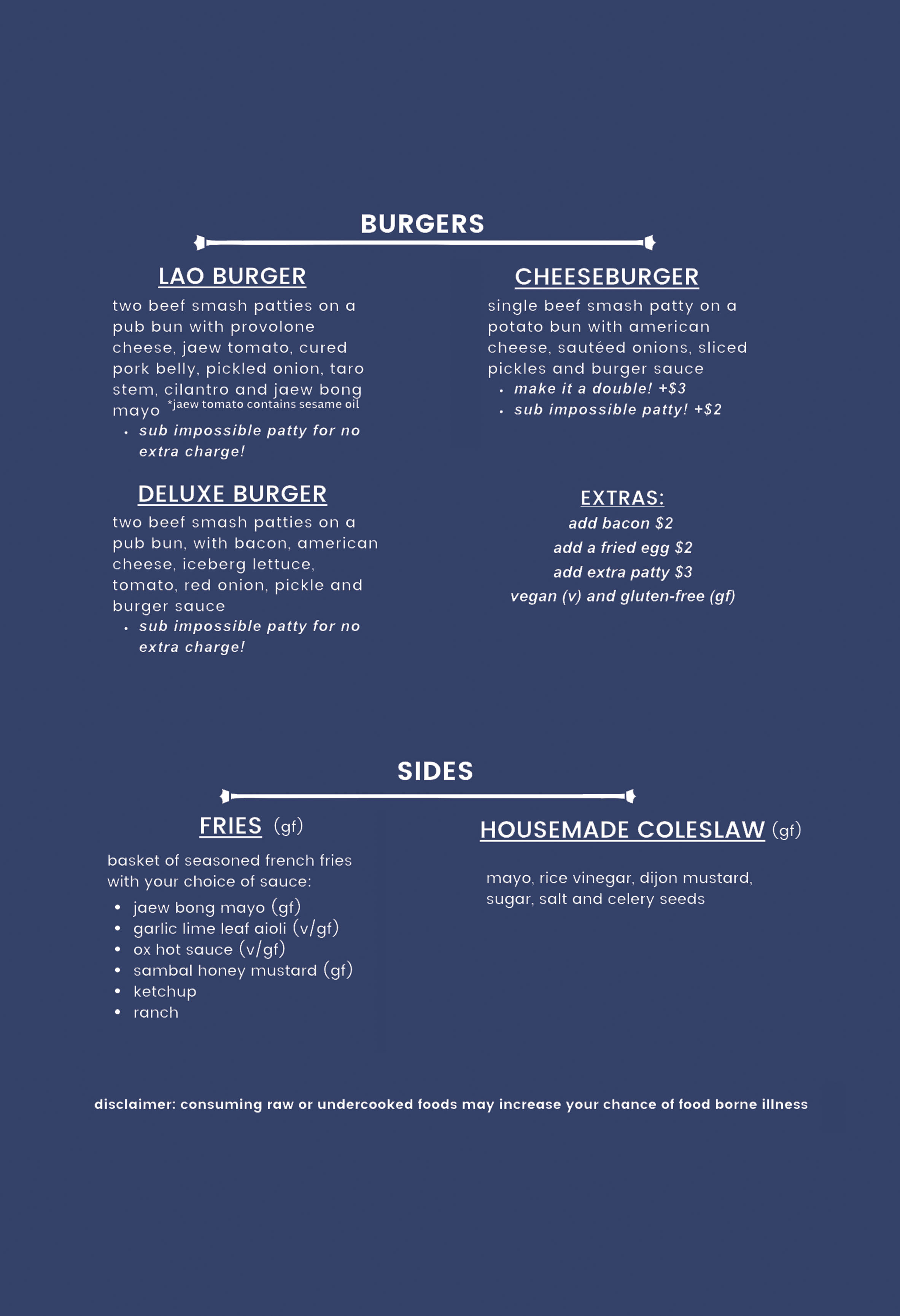 Fair Isle Menu - 1