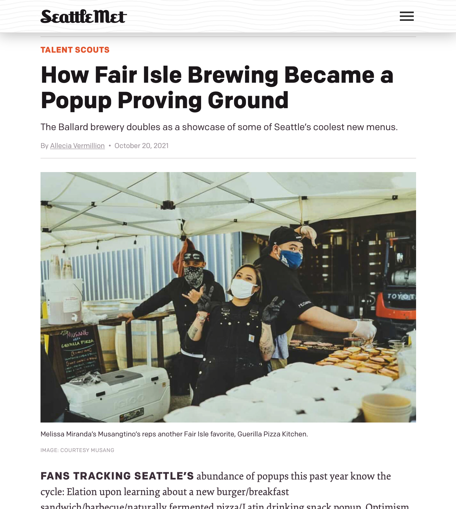 How Fair Isle Brewing Became a Popup Proving Ground – Seattle Met