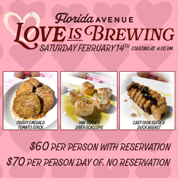 Love is Brewing Valentines Dinner