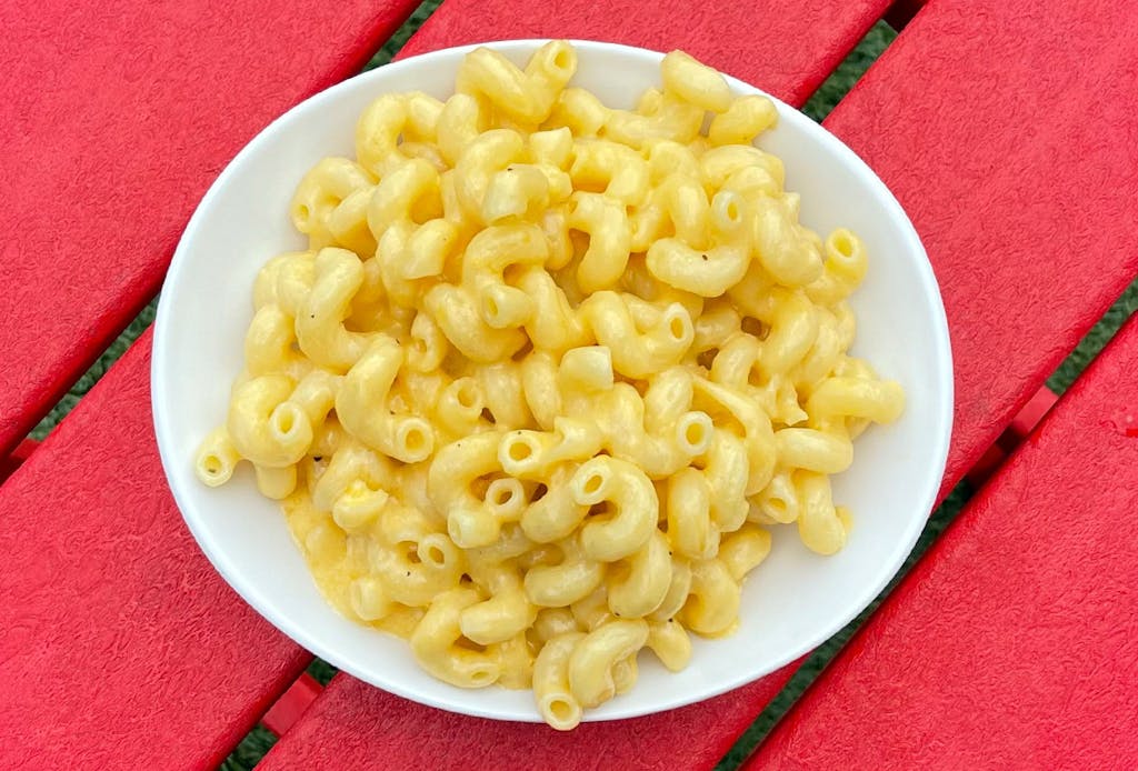Cavatappi pasta, house-made cheddar cheese sauce
