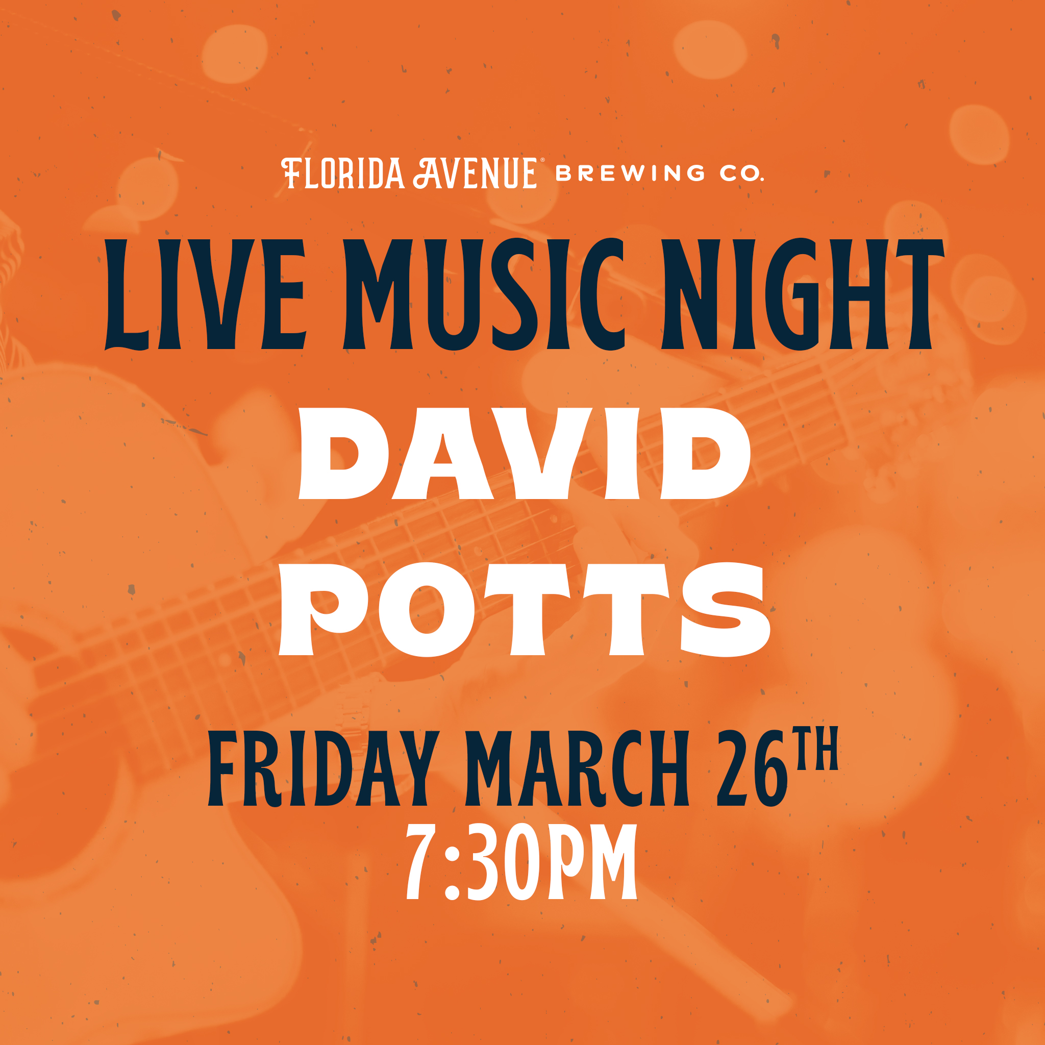 Live Music @ Florida Ave- David Potts