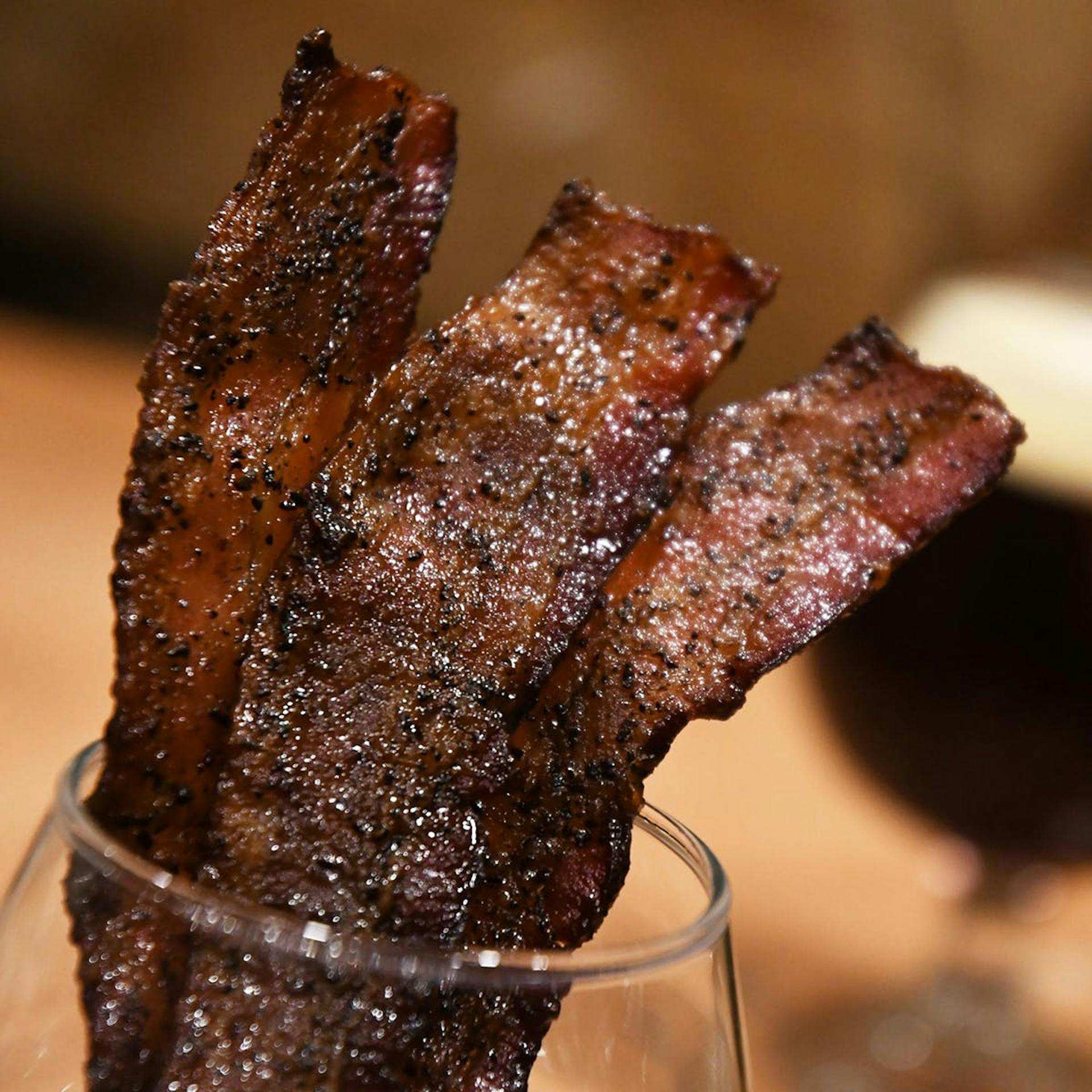 candiedbaconnews Bacon in a glass