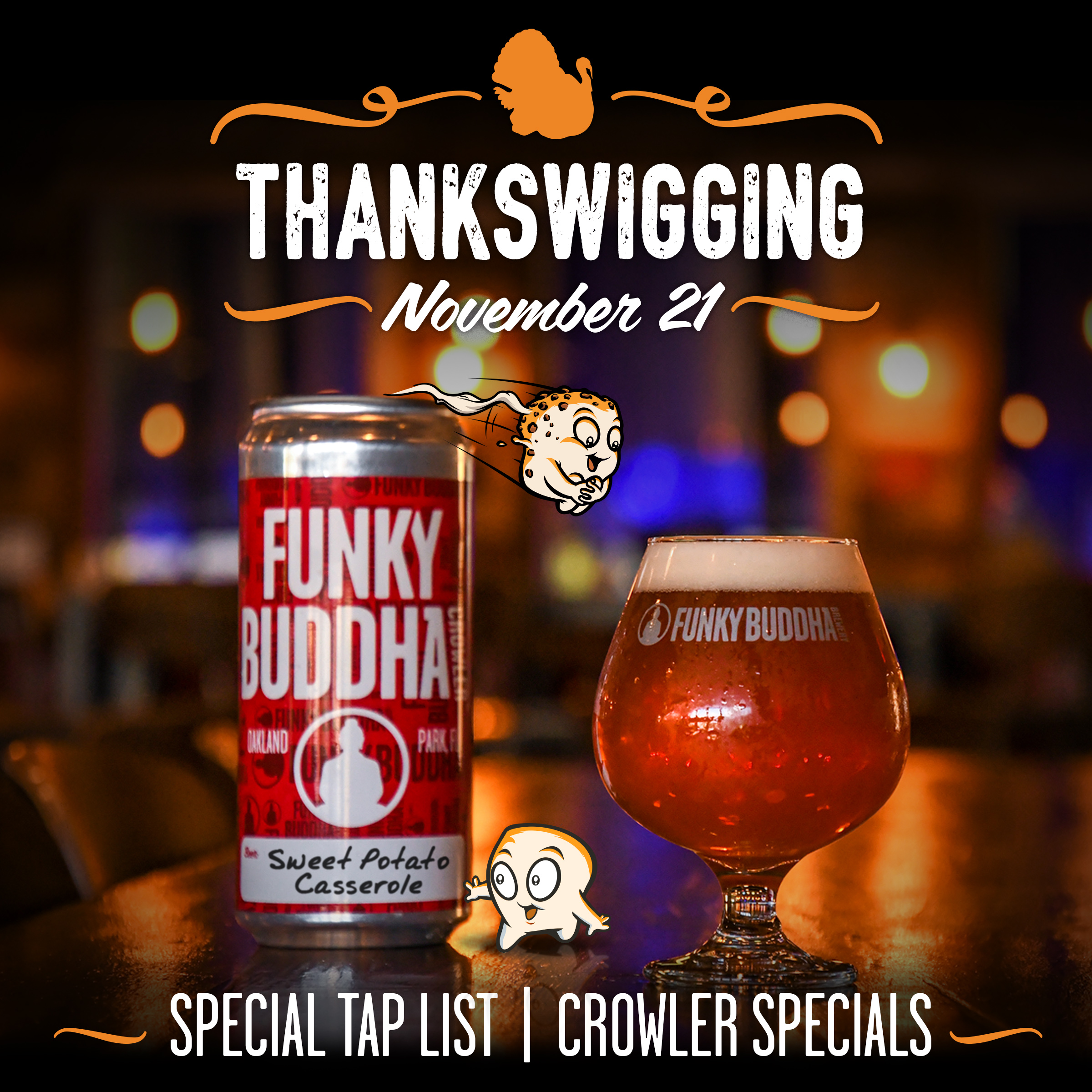 Thankswigging at the Funky Buddha Brewery