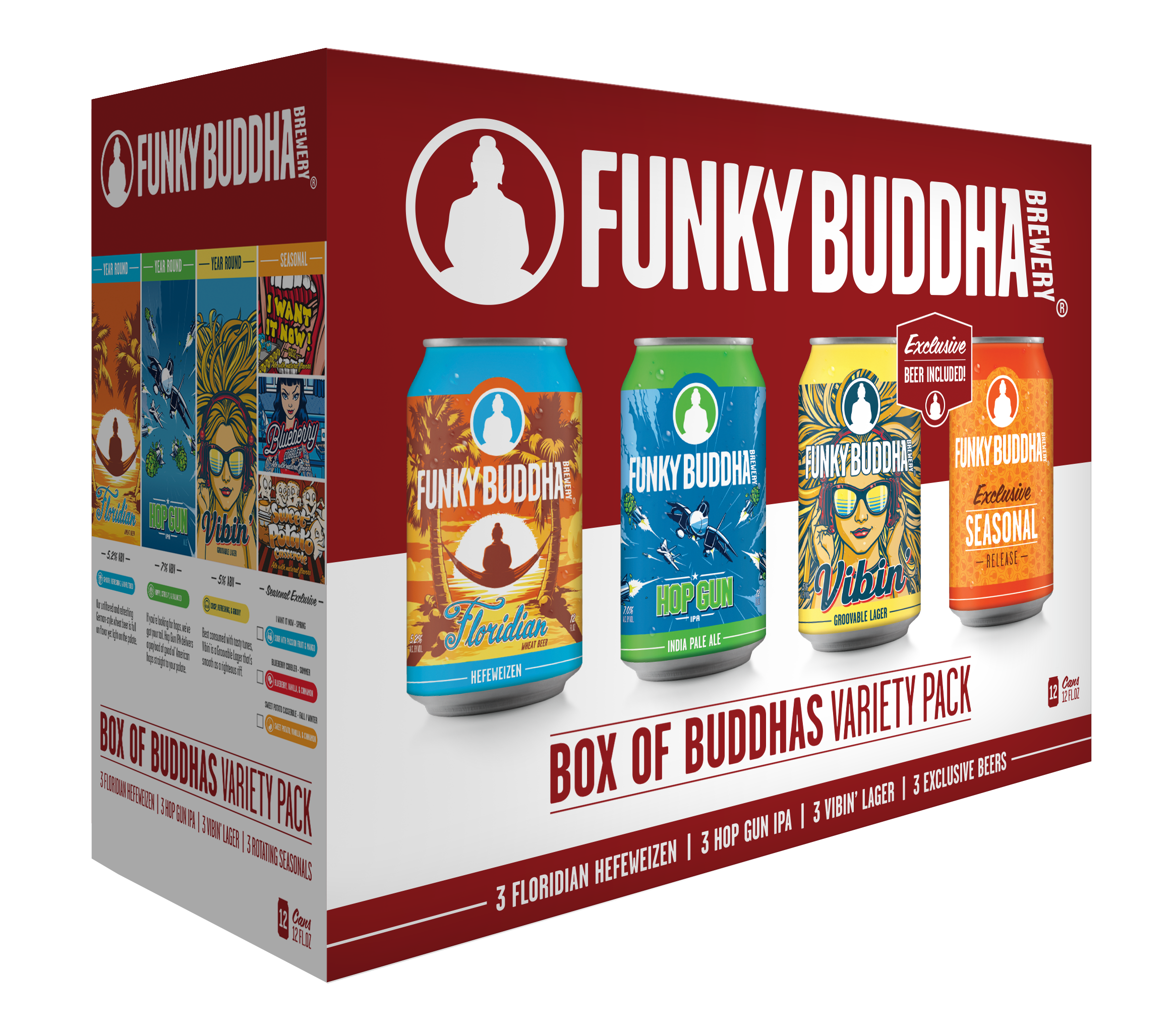 Funky Buddha Box of Buddhas Variety Pack