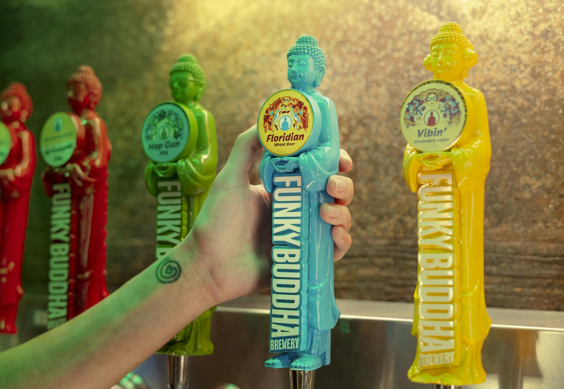 Funky Buddha Floridian Wheat Beer tap handle