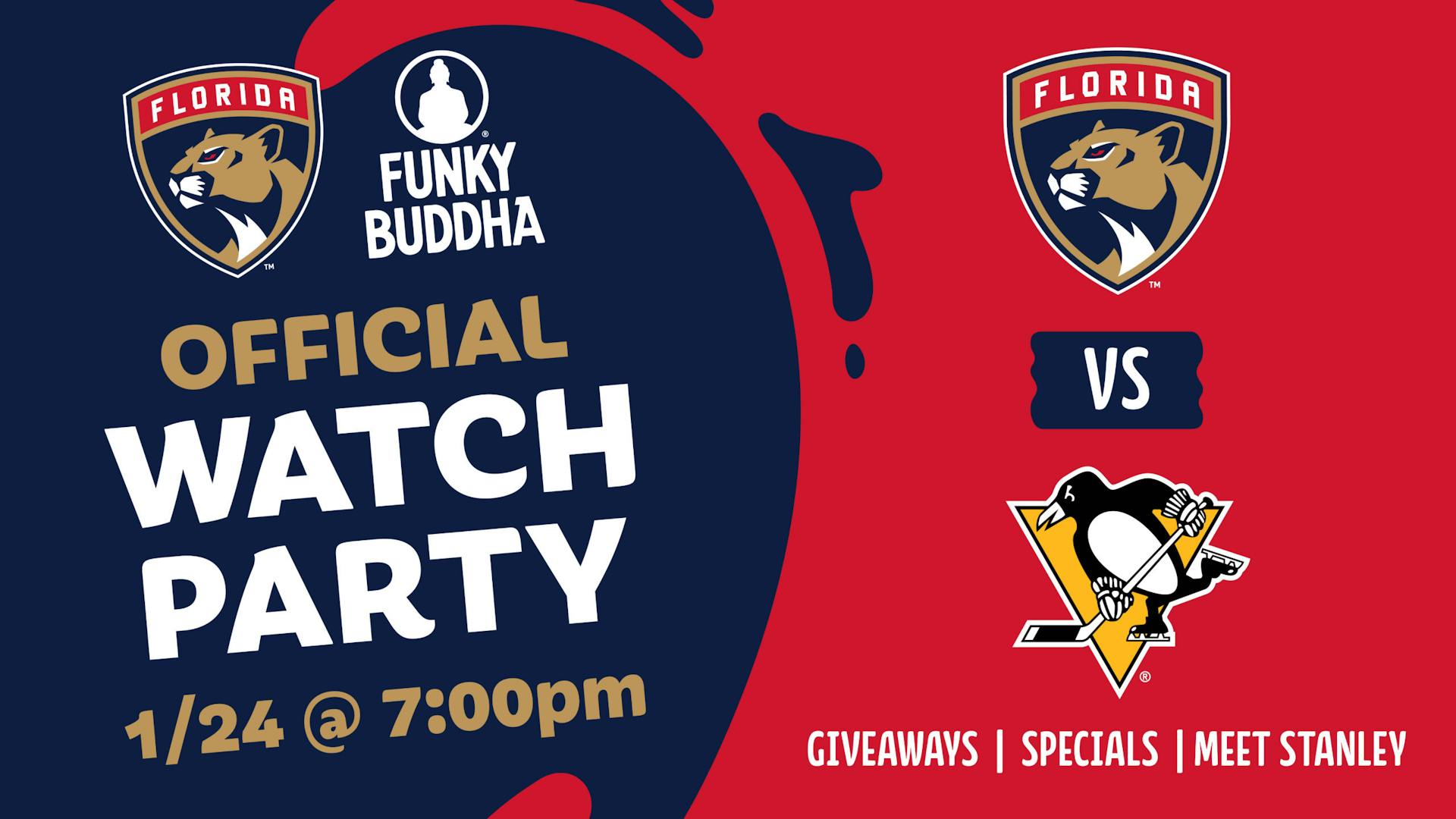 Panthers vs Penguins watch party