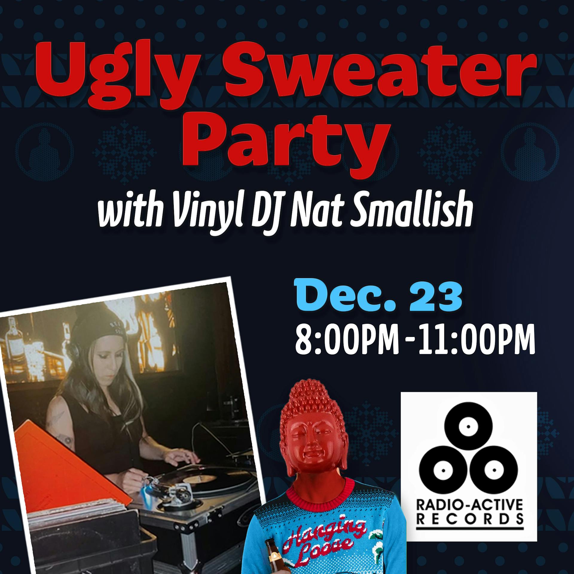 Ugly Sweater Party with Vinyl DJ set