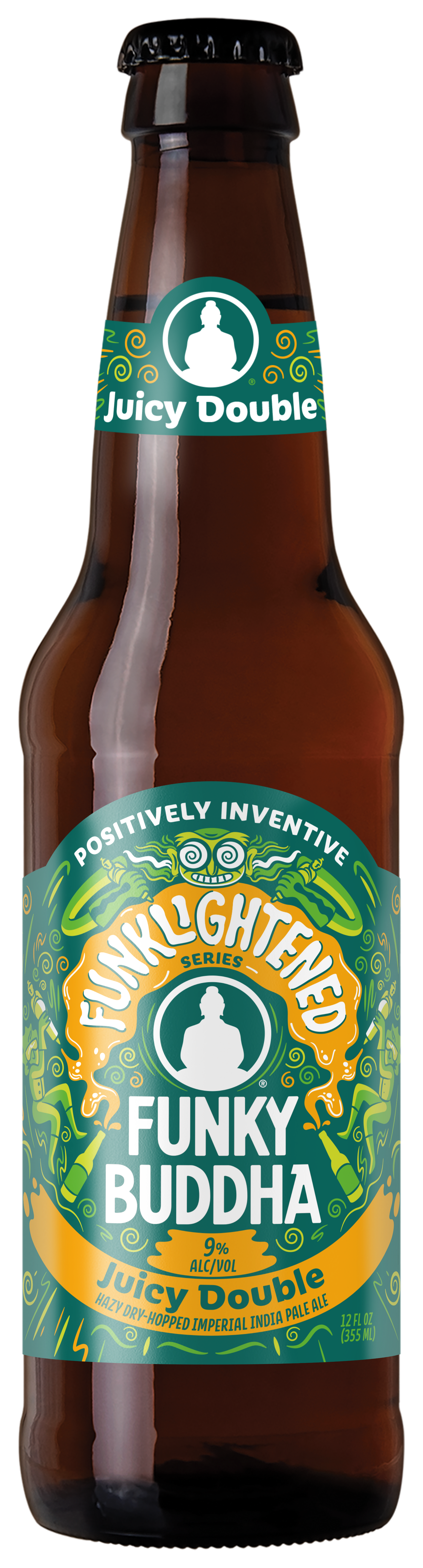 Juicy Double Hazy Dry Hopped Imperial IPA product rendering