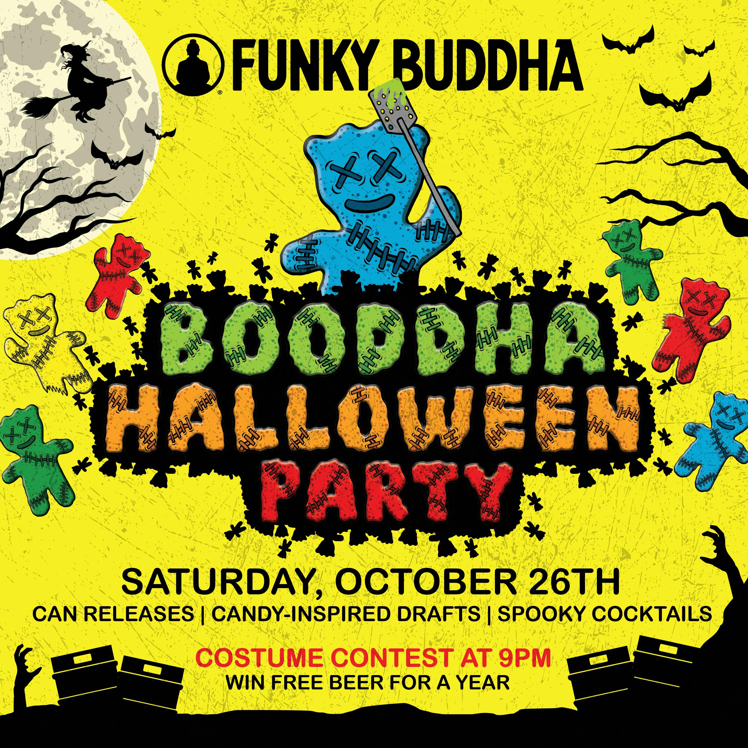 Booddha Halloween Party 2024 Funky Buddha