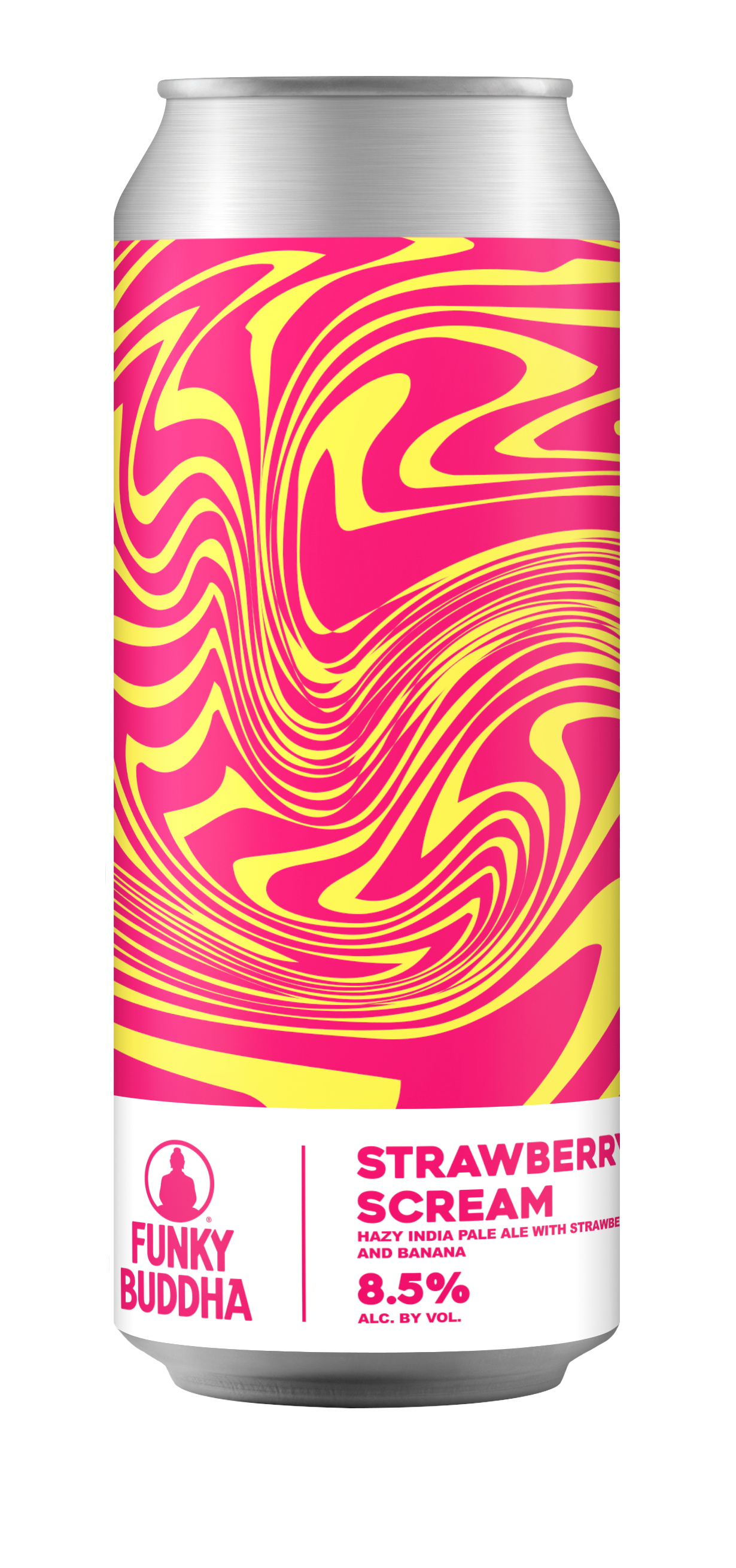 Strawberry Scream Hazy IPA product rendering