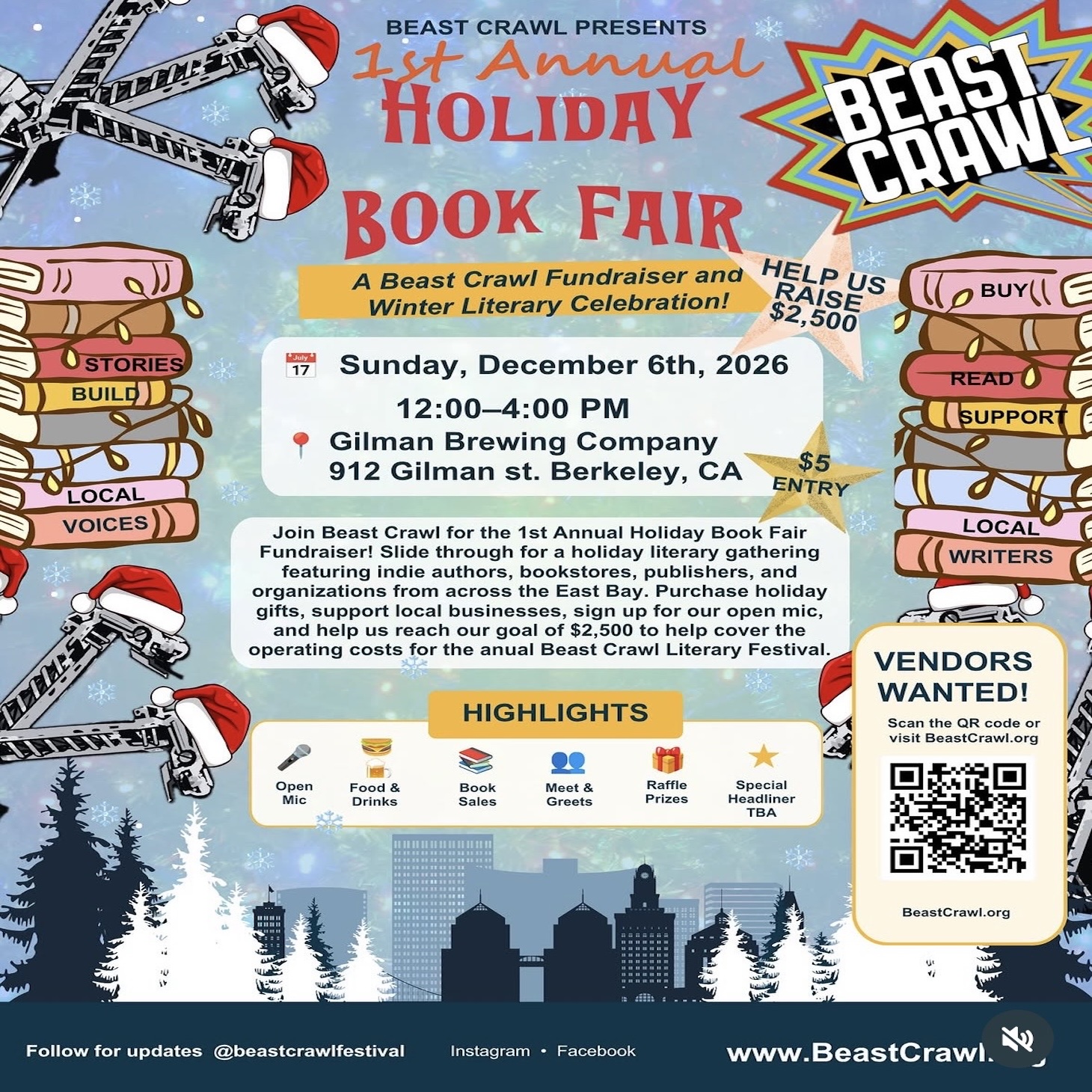 Beast Crawl present 1st annual book fair