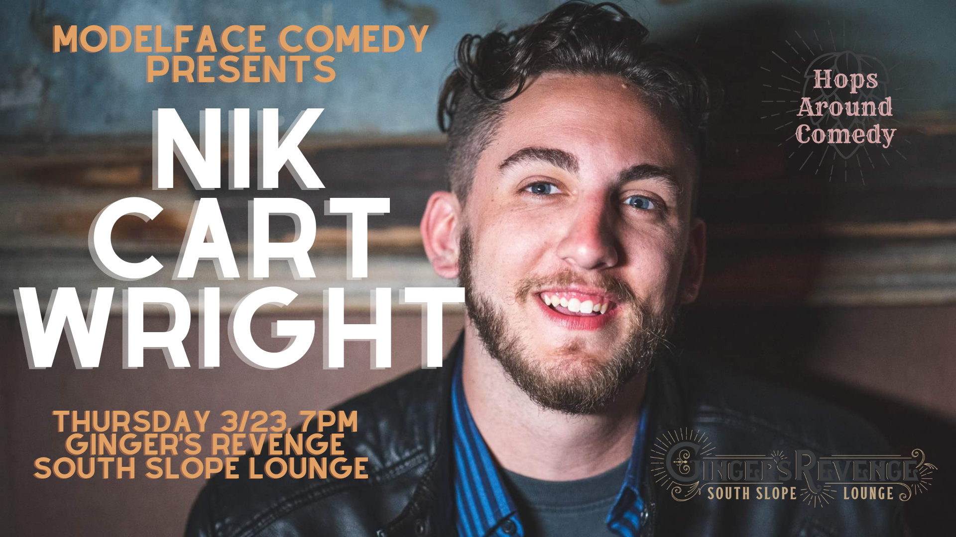 Hops Around Comedy: Nik Cartwright at Ginger’s Revenge South Slope Lounge