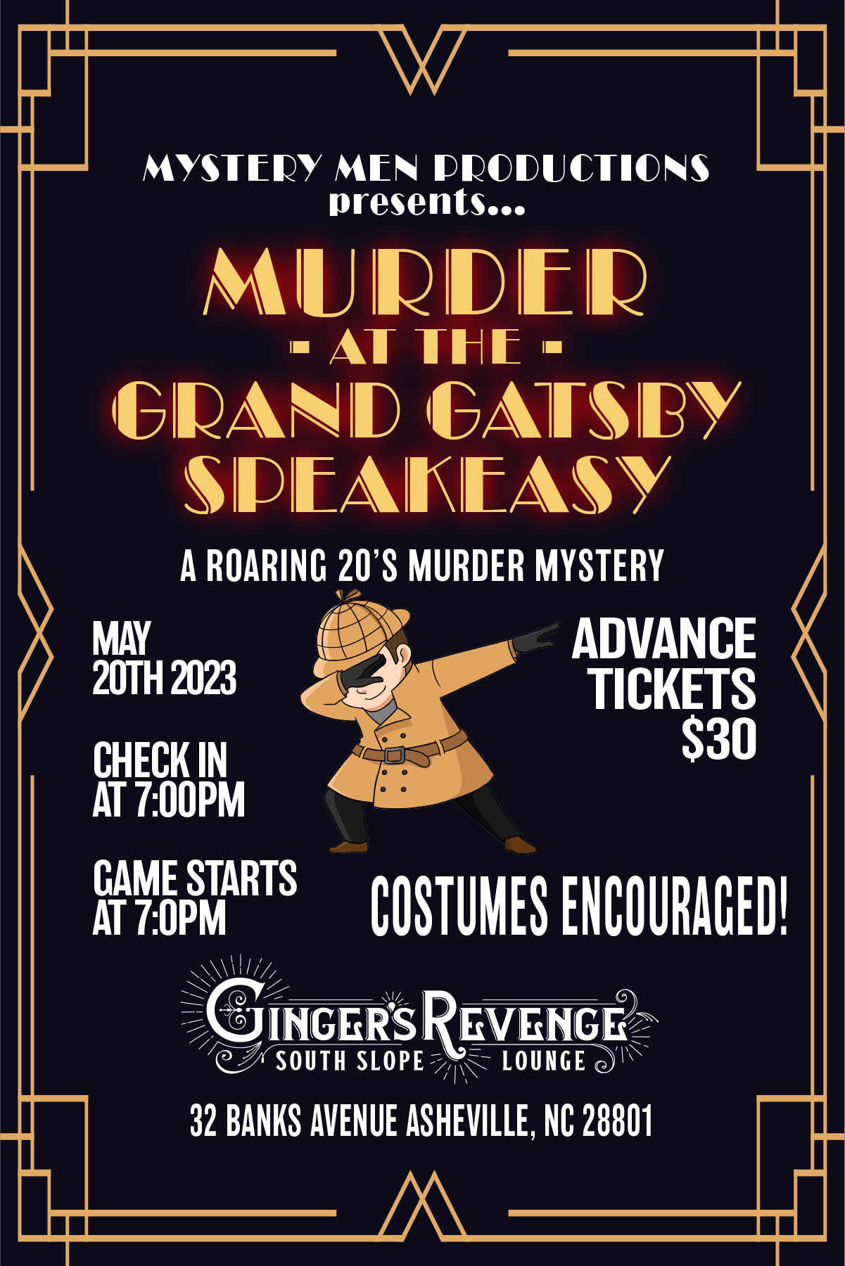 POSTPONED – Murder Mystery at the South Slope Lounge