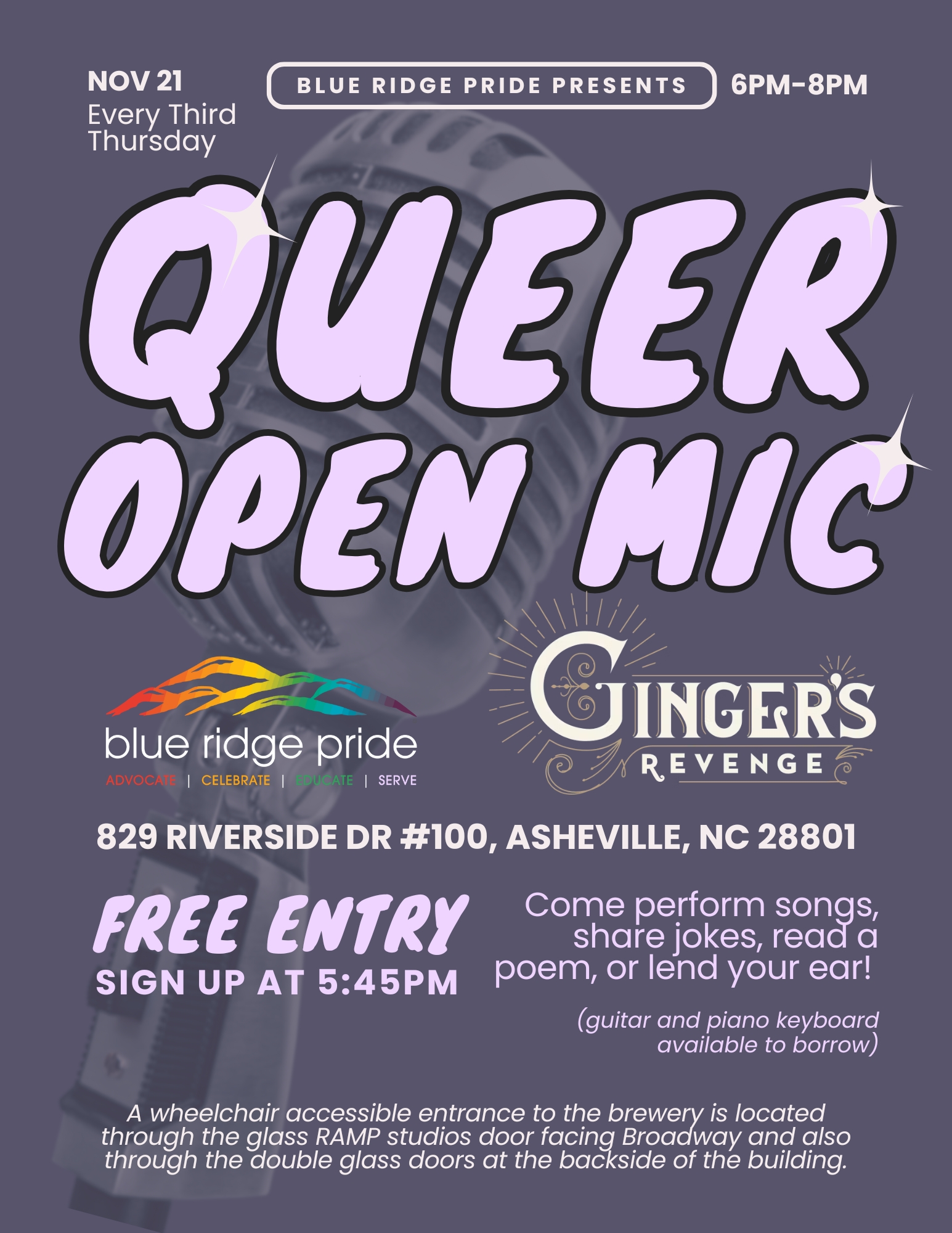 Blue Ridge Pride Open Mic