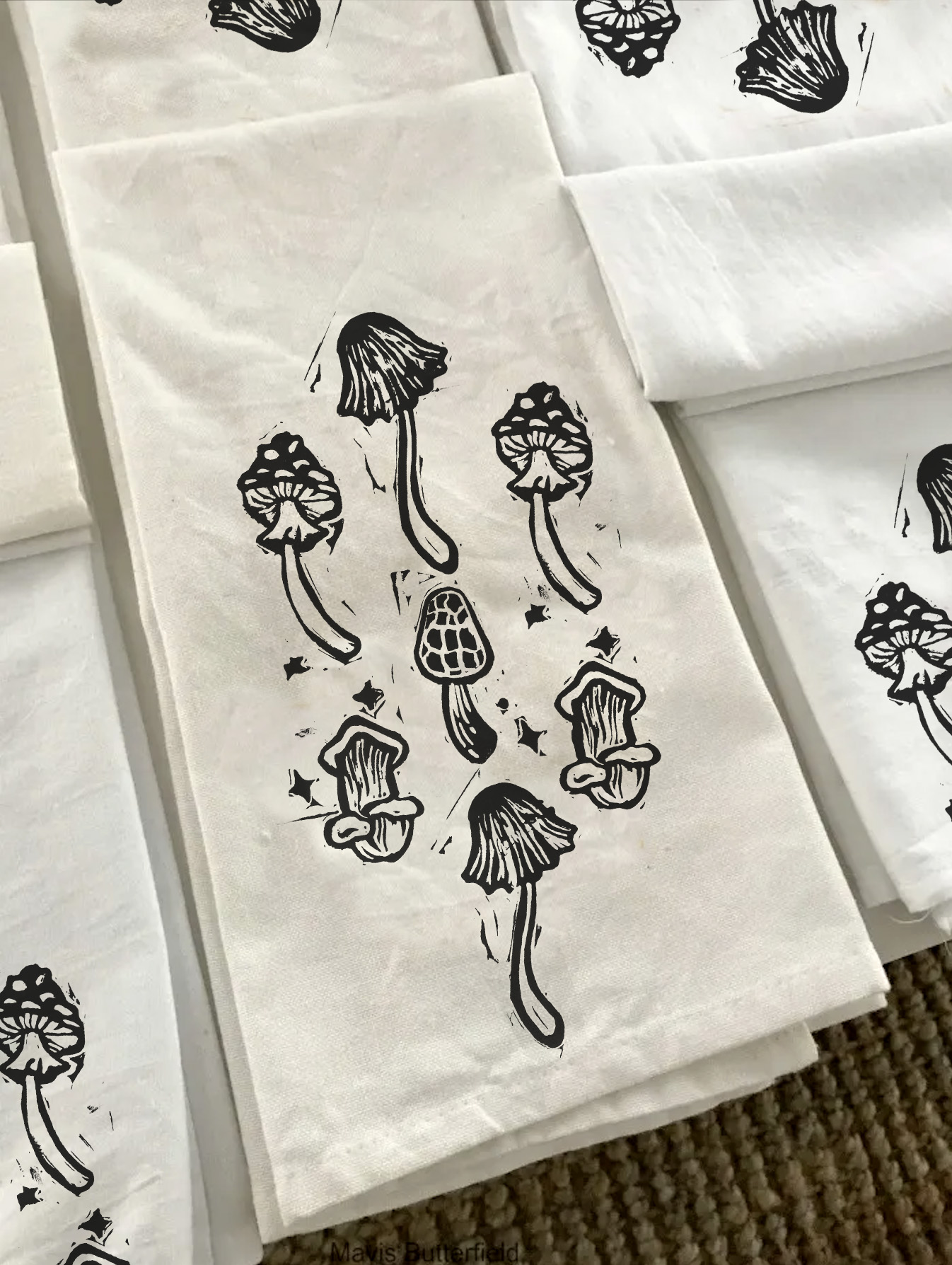 Printmaking Class with Erika -Tea Towels