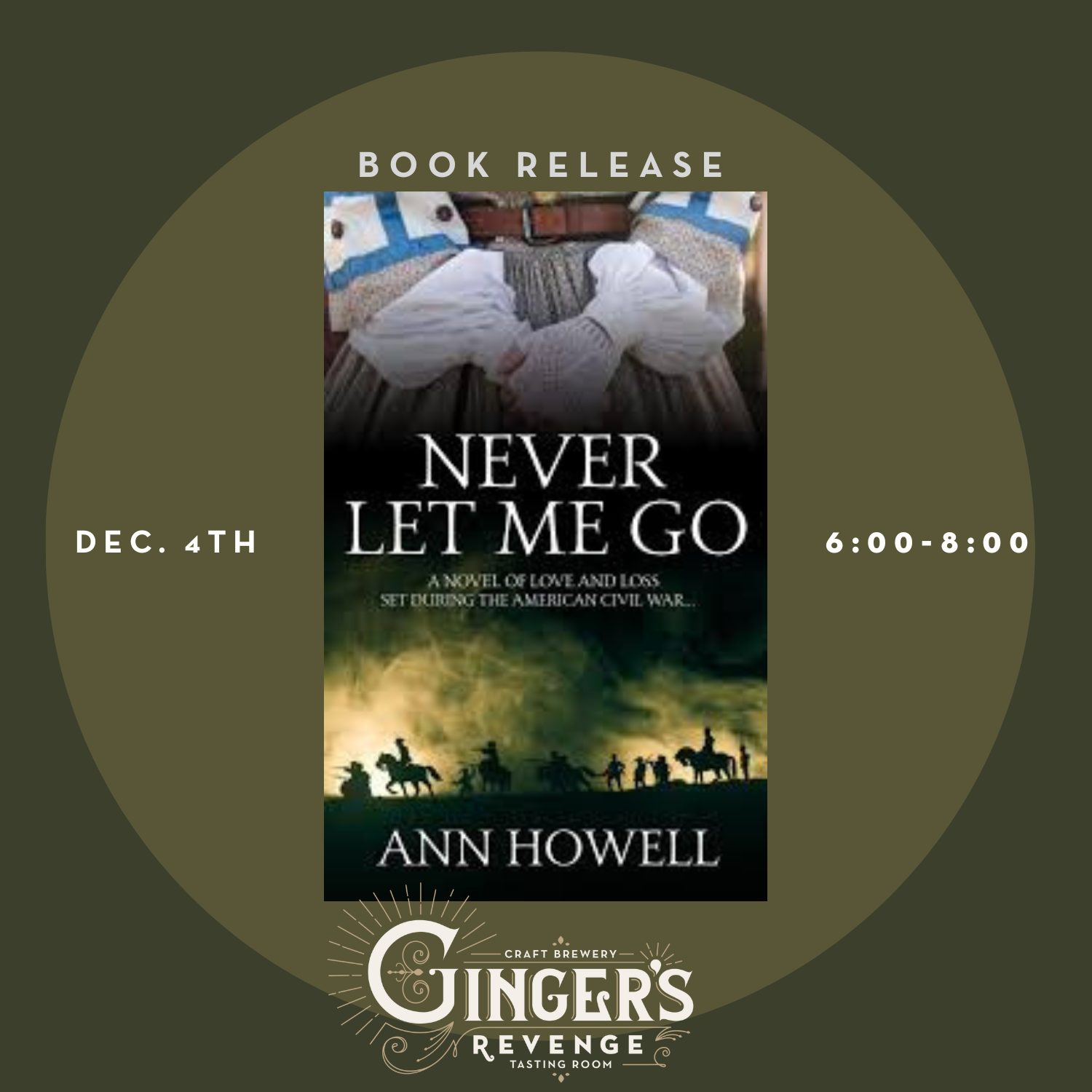 Book Launch | Never Let Me Go by Ann Howell