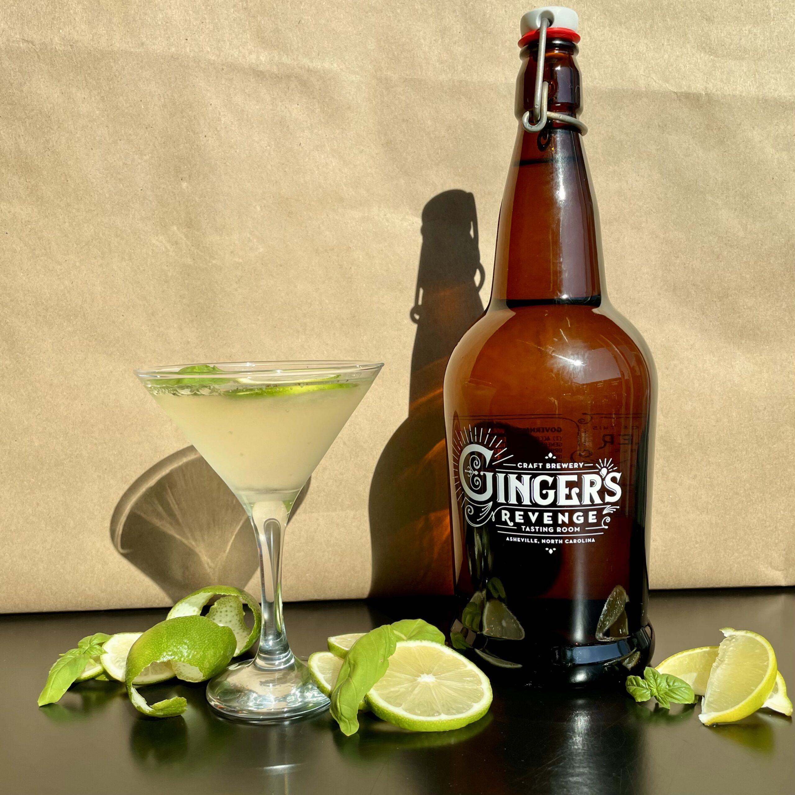 Ginger’s Revenge at Home: Thai Basil Gin Gimlet