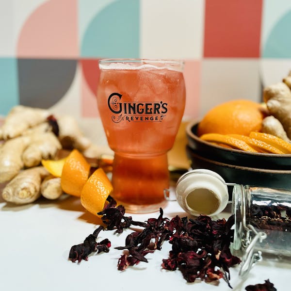 Image or graphic for Hibiscus Orange Sparkling Water