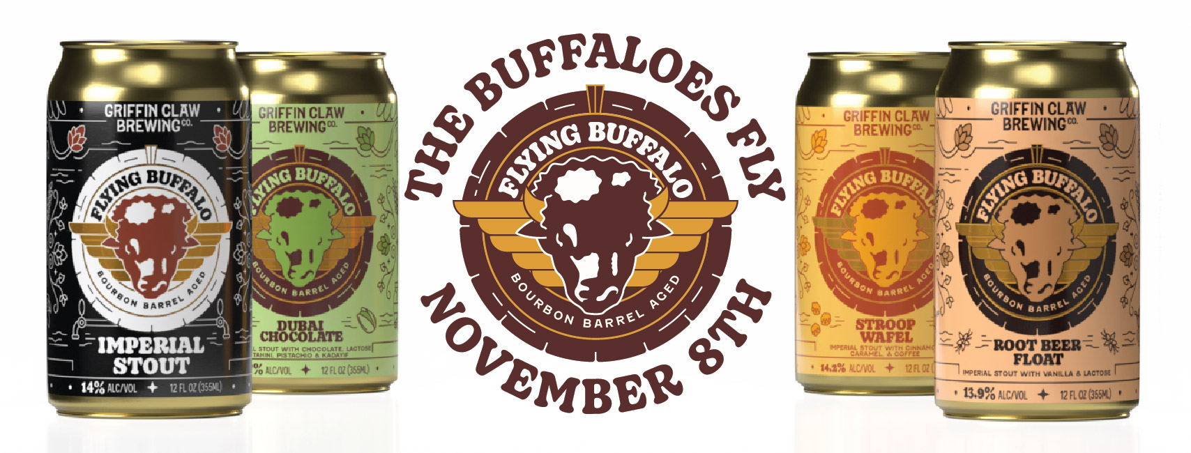2025 Flying Buffalo Bourbon Barrel Aged Stout Release – Novemebr 8