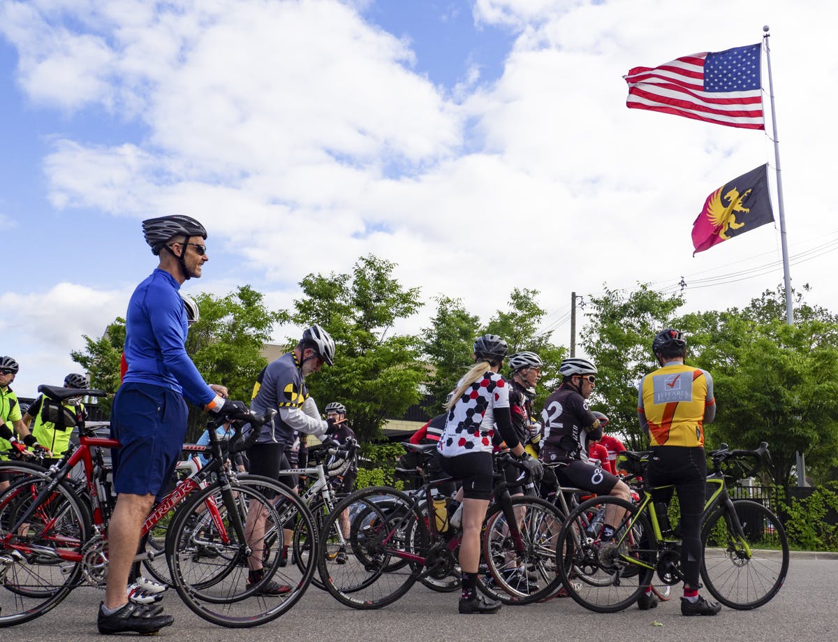 Photographer Griffin Claw Community biking event