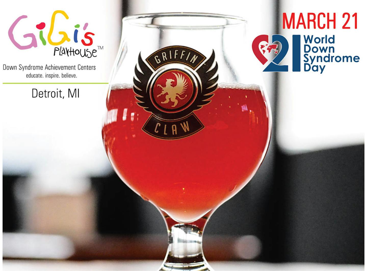 21 World Down Syndrome Day Gigi's Playhouse World Down Syndrome Day Logo with Beer