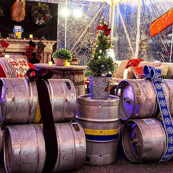 Winter Beer Garden Half Full Brewery