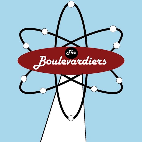 boulevardiers logo boulevardiers live music band logo