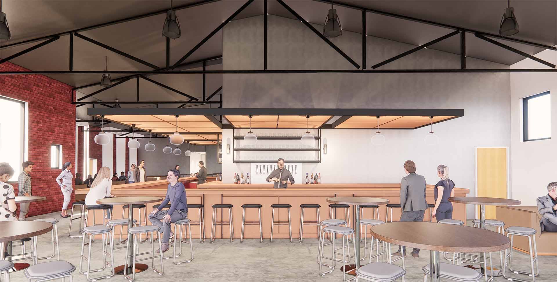 render of the taproom